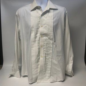 Joseph Abboud Black Tie Dress Shirt Size 16 34/35